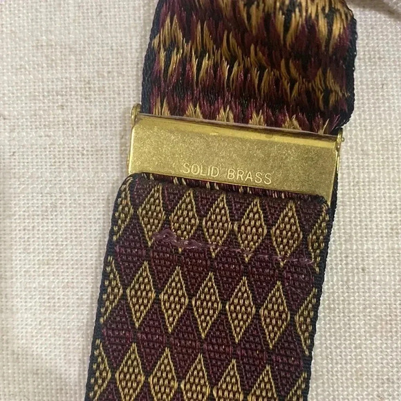 Vintage Martin Dingman Suspenders - Leather Tabs, Gold brass Adjustments - Picture 4 of 8